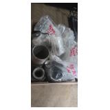Large Galvanized caps and  connectors various