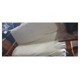 Wooden rail metal frame futon