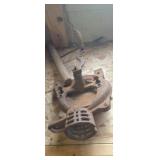 Iron forged Hook and cast iron corn sheller