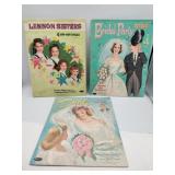 Cut out paper dolls bridal party, Lennon Sisters