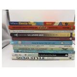 11 books on glassware. Fostoria, fiesta Jedi ,