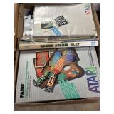 Atari games strategy guides and paint program