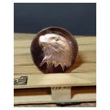 1 OUNCE .999 FINE COPPER BALD EAGLE STACKER