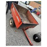 Ingersoll 1000 Hi-Haul steel utility dump cart