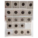 Sheet of Greece foreign coins