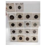 Sheet of Great Britain  foreign coins