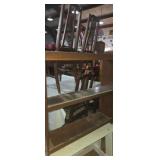 Small wooden 3 shelf book case 27x8x29in