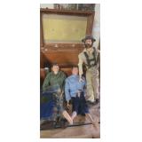 3- 1964 GI Joe action figures with accessories