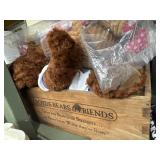 Boyds Bears & Friends wooden crate & multiple