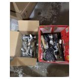 Assortment of forks, spoons, knifes and other