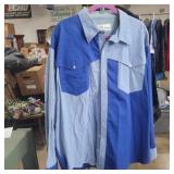 Gil Adam 2xl western button up shirt men