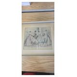 Petersons magizine Framed Victorian 1871 magazine