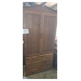 Wooden 1 pc Wardrobe with 6 cubbies amd 6 drawers