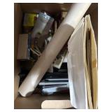 Various office supplies, heavy duty stapler,