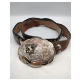 Silver plate PBR Bud light professional belt