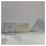 4 smaller omnigrid and Sara nephew acrylic rulers