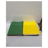 colorful 2-pocket plastic portfolio folders