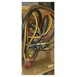 Refrigerant reclaim hose and regulators