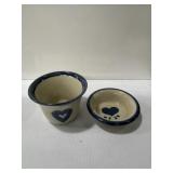 Brinker Pots stoneware chips and dip crock set