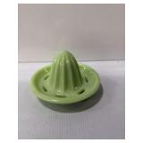green jadeite glass citrus juicer