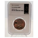 2001 S CLAD 50C PF 67 Ultra Cameo