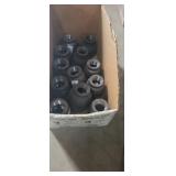 Black 1-ï¿½x 1in reducing couplings