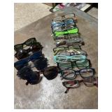 Collection of readers and sunglasses