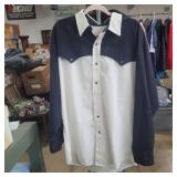 Steer west 2xl western button up shirt mens