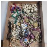 Assorted costume jewelry