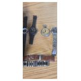 Wrist watch assortment ,watch bands and westclock