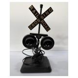 Railroad Crossing Signal Novelty Desk Lamp