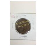1850 large cent