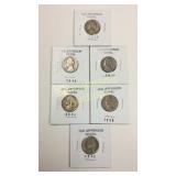 Group Jefferson nickels