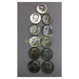 11 Eisenhower half dollars