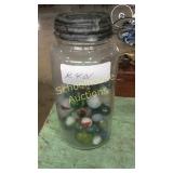 Jar of marbles