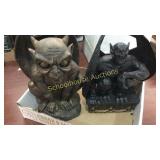 2 gargoyles decoration