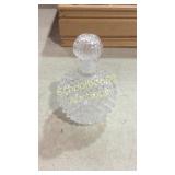 Cut glass perfume bottle