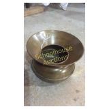 Small brass spittoon