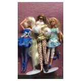 3 barbies