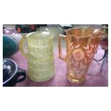 Pair of glass pitchers