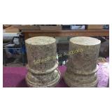 2pairs of stone book ends