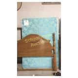 Full-size mattress with headboard with no frame