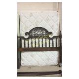 Full size mattress and box springs with headboard