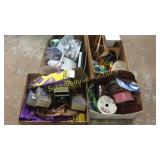 Group of boxes with misc and craft items