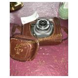 Ciro 35 mm camera with leather case
