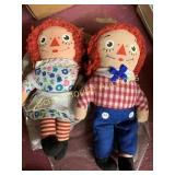 Raggedy Ann and Andy 6" mini dolls