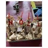 Vintage Christmas Noel Angels with candles