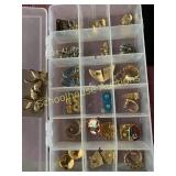 Box earrings pierced and clip