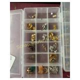 Box mixed earrings clip on and pierced