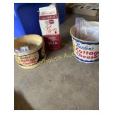 Milk and cottage cheese containers Borden